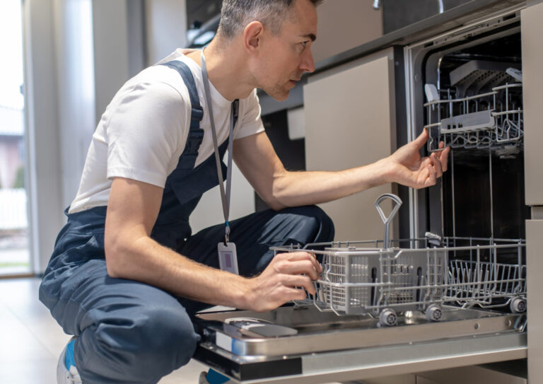 Dishwasher repairing or resolving its issue